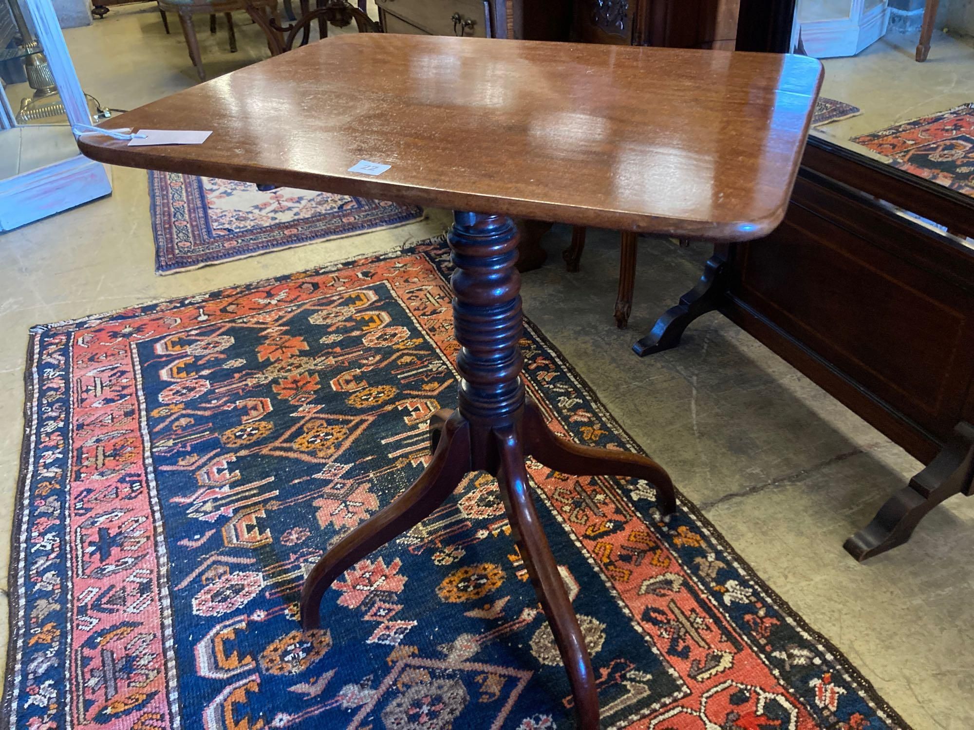A Regency mahogany occasional table, width 67cm depth 53cm